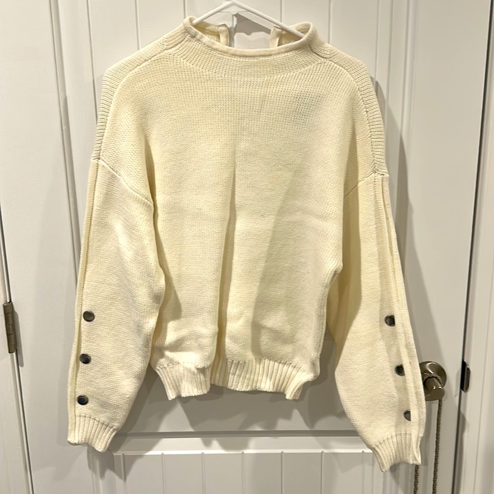 Nine West Ivory Mint (cream white) Sweater - Medium